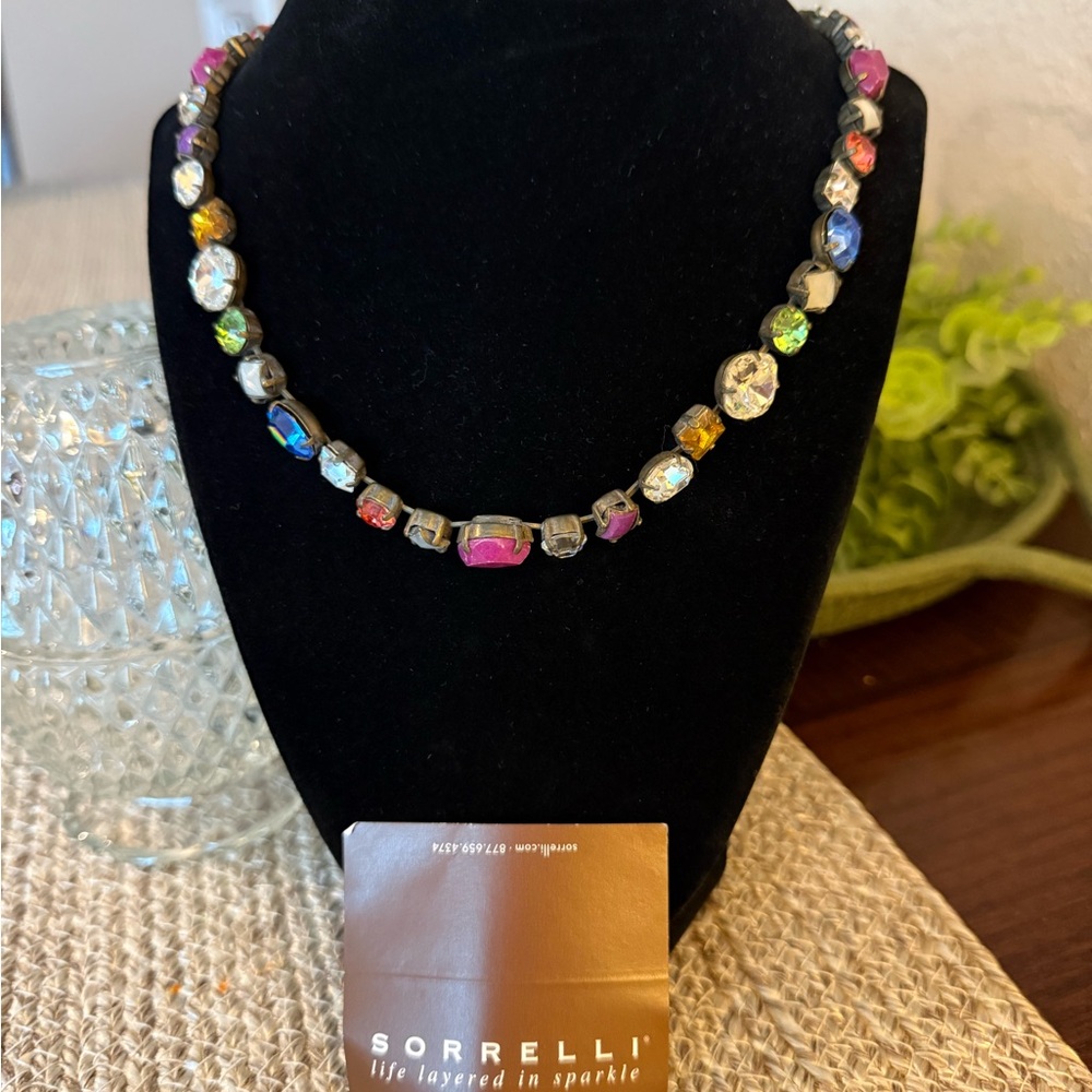 Sorrelli Red and Pink Beaded Necklace